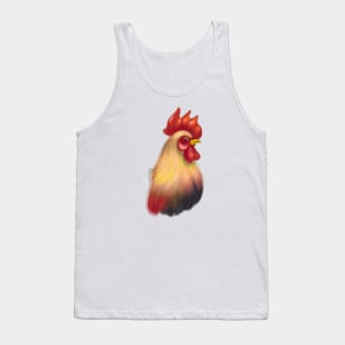 Cute Rooster Drawing Tank Top